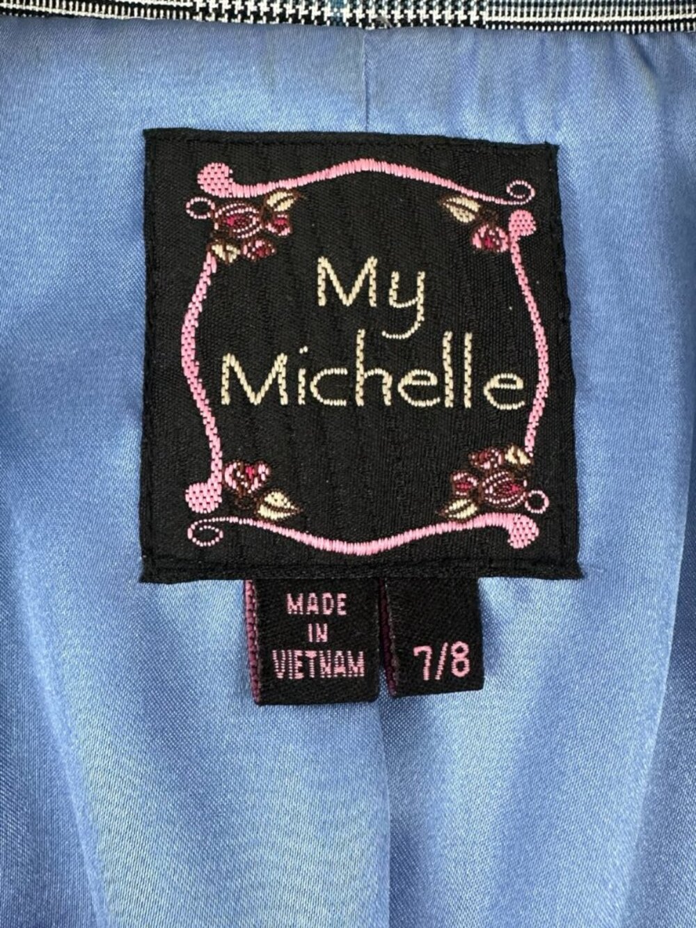 Vintage Y2K My Michelle Grey Plaid Skirt Suit - Picture 7 of 11